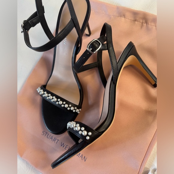 New Stuart Weitzman Dancer Demi Pearl Heels - Picture 5 of 5